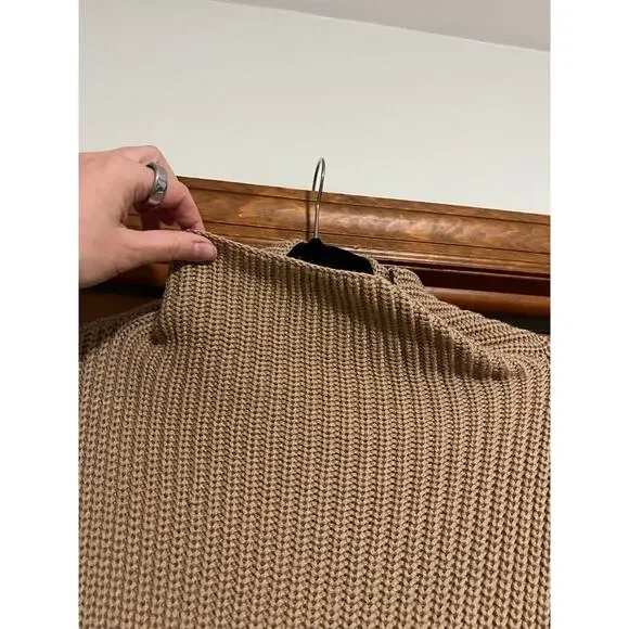 Wilfred Women's Montpellier Turtleneck Sweater Heather Constant Camel Size M - Picture 3 of 10